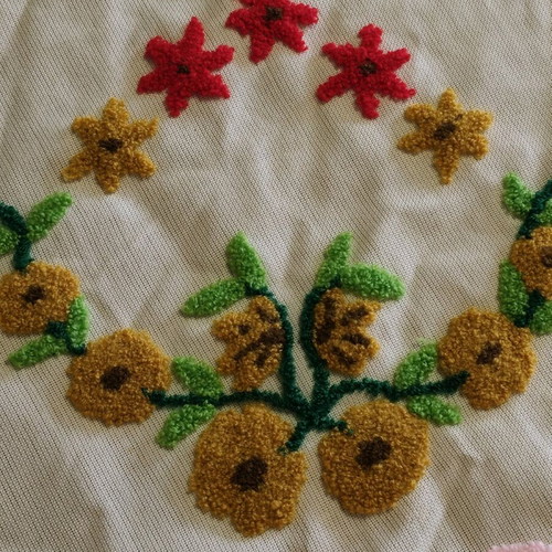 Handmade tablecloth 180 diameter like new