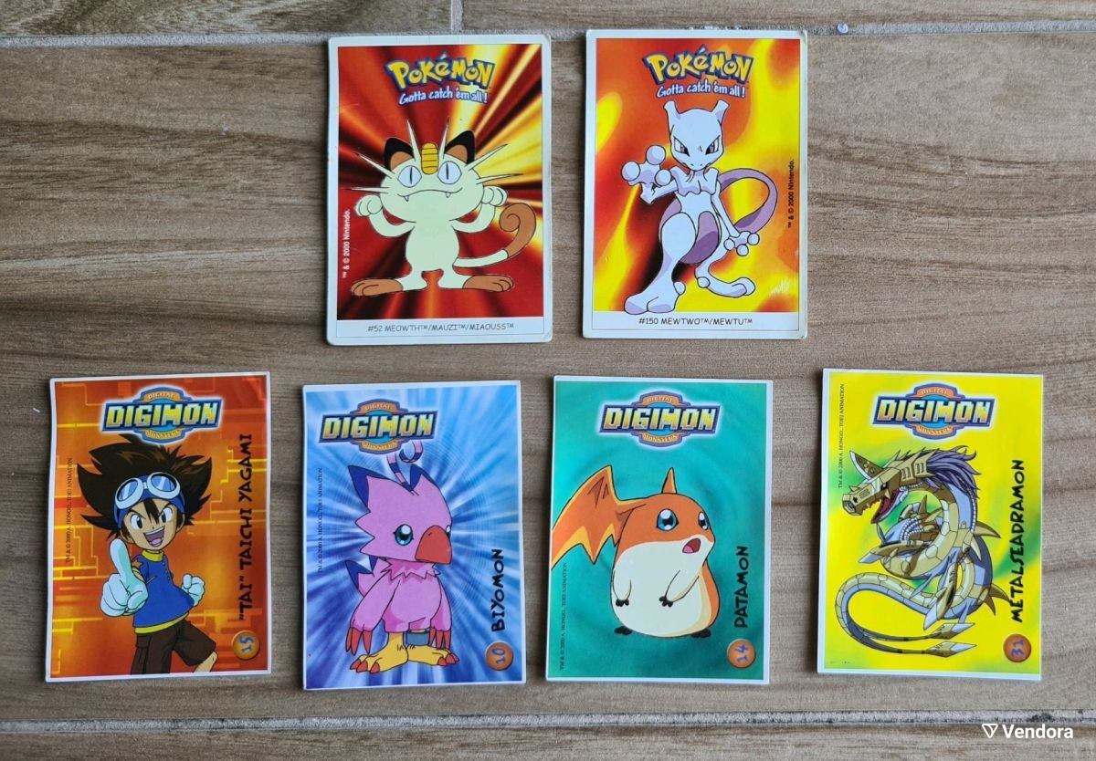 Pokemon & Digimon Boomer Sticker year 2000 - € 25,00 - Vendora