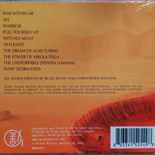Blaze Bayley War within me CD new, metal