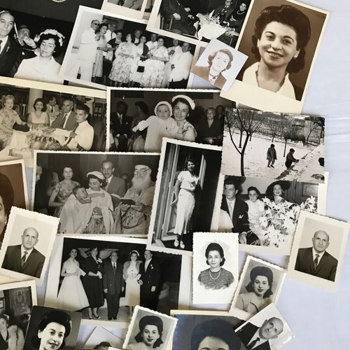 Set of old photos used