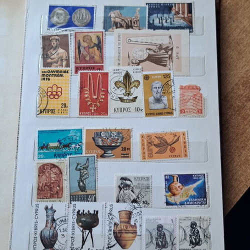 Album with Greek and foreign stamps like new