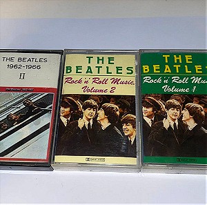 Beatles 3 κασέτες κασσέτες προσφορά / Rock n roll music 1 & 2 / 1962-1966  + 45αρι i feel fine usa