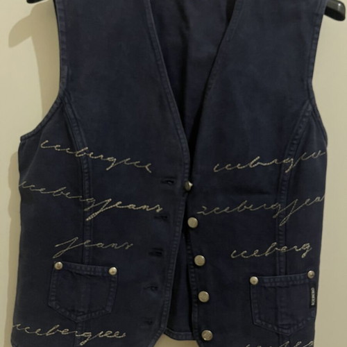 Iceberg Jeans vest top dark blue like new
