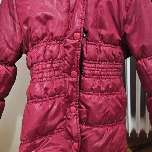 Kids' Tex Jacket red wine color, like new, zipper needs repair