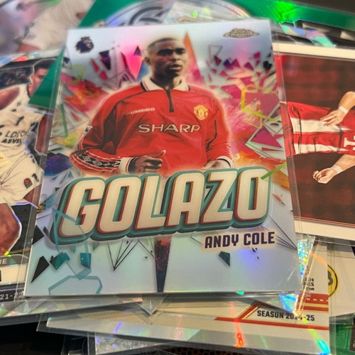 2025-26 Topps Chrome EPL Andy Cole Golazo GZ-19 like new