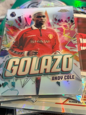 2025-26 Topps Chrome EPL Andy Cole Golazo GZ-19 like new
