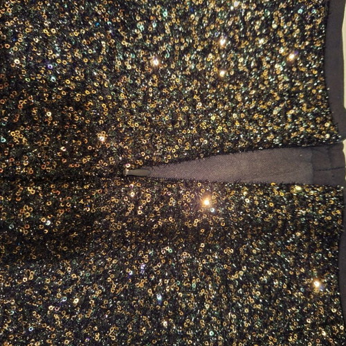 Zara shorts with sequins like new, black and gold
