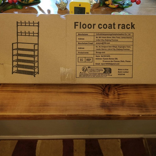 Multilevel shoe and hat rack new with 8 hooks