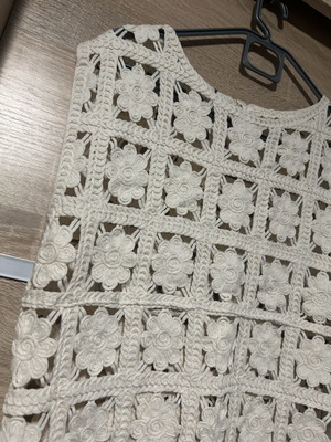 Knitted top, beige, one size