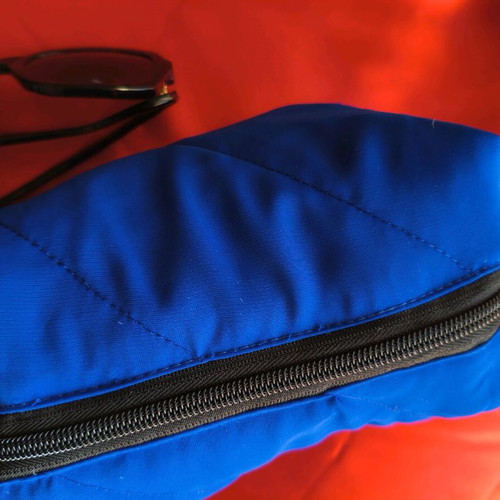 Handmade toiletry bag blue royal new, soft fabric