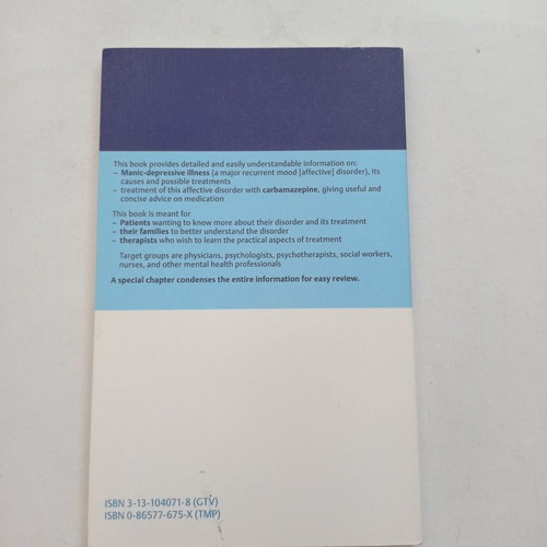 Manic-Depressive Illness book used, English