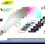  Έξυπνη Πολύχρωμη LED Λάμπα RGB+CCT – Με APP & Τηλεχειριστήριο, 3W, Α' Κλάση (Καινούργια)