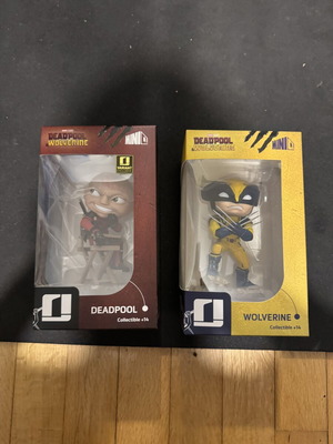 Mini Co Wolverine and Deadpool figures bundle, Iron Studios