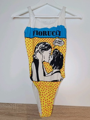 Adidas x Fiorucci one-piece swimsuit new, size XS, multicolor