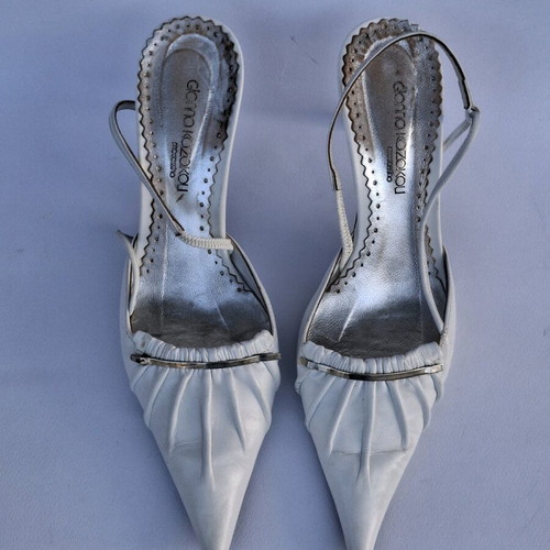 Gianna Kazakou leather pumps size 38 like new white