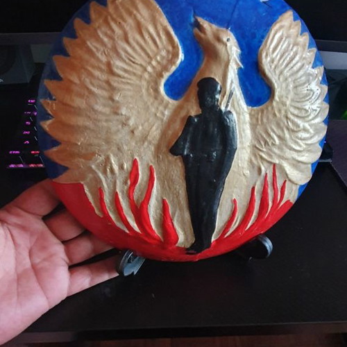 Handmade gypsum phoenix new