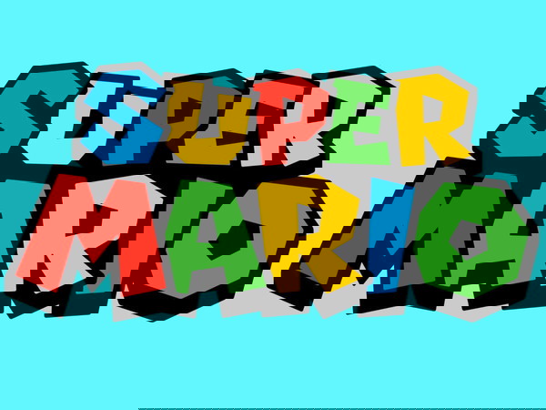Αυτοκόλλητο Super Mario Λογοτυπο