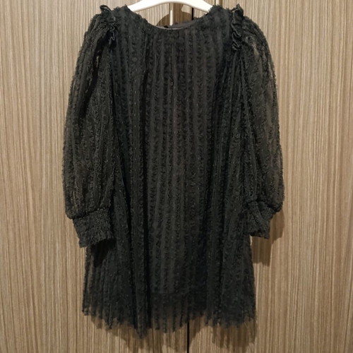 Φόρεμα Zara μαύρο τούλινο με φόδρα, 116cm, σαν καινούργιο