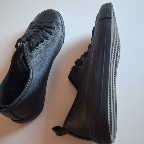 Primark Black Sneakers New, Size 41, Artificial Leather