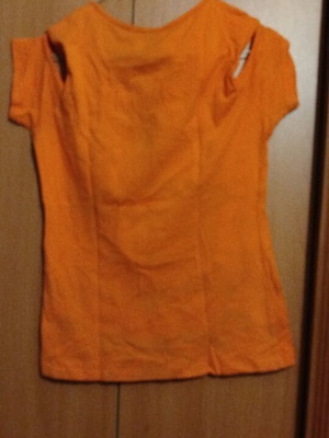 Orange blouse like new, size M