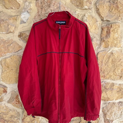 Men's summer windbreaker jacket XL red like new