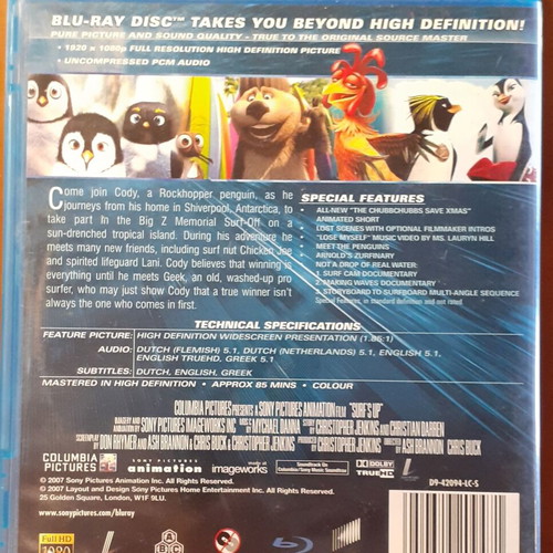 Surf's Up Blu-Ray used with Greek subtitles
