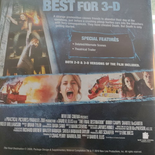 Final Destination DVD collection used, parts 1-6 with English subtitles