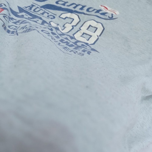 Men's short-sleeve pajama shirt XXL used, white and blue