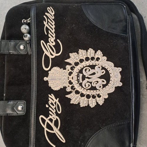 Juicy Couture Y2K laptop bag used, black crossbody