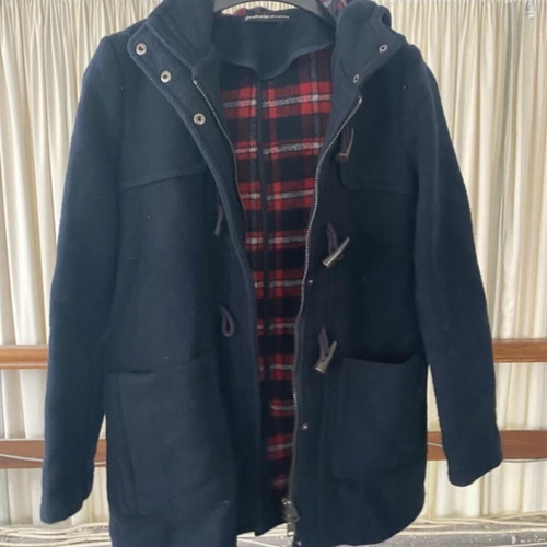 Stradivarius women's navy blue winter coat size M used