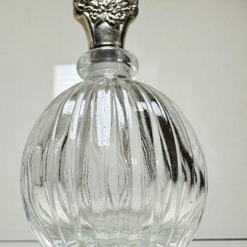 Vintage crystal perfume bottle, Victorian Baroque style