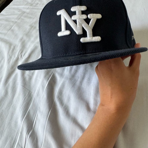New York hat new, dark blue, size L