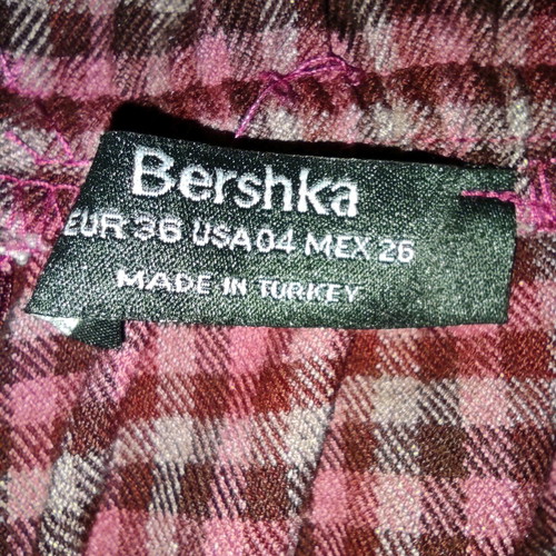Bershka Skort used, dark pink, size 36/XS