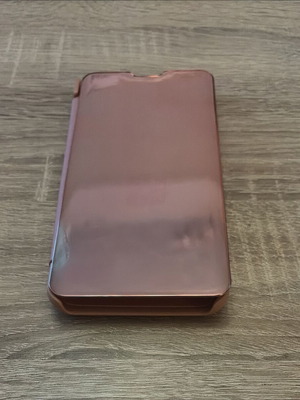 Samsung Clear View Standing Cover θήκη flip για κινητό σε rose gold
