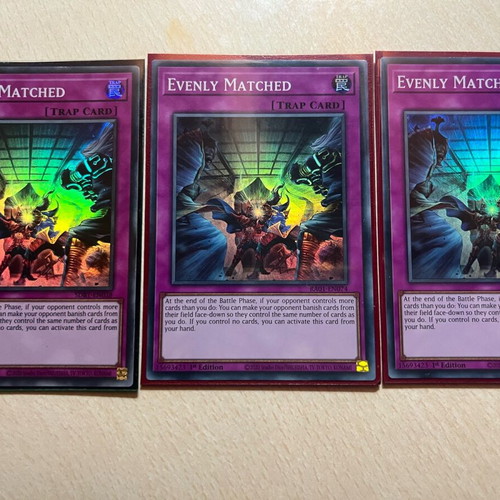 Yu-Gi-Oh 3x Evenly Matched Super Rare - 8,99 - Vendora.cy Yu-Gi-Oh 3x Evenly Matched Super Rare - 8,99 - Vendora.cy