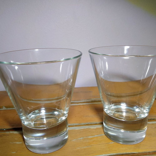 Grant's whiskey glasses used, set of 2 collectible glass