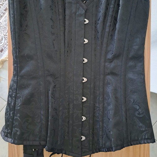 Punkrave corset size 28 new, black goth overbust