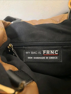FRNC handmade bag like new, brown and black