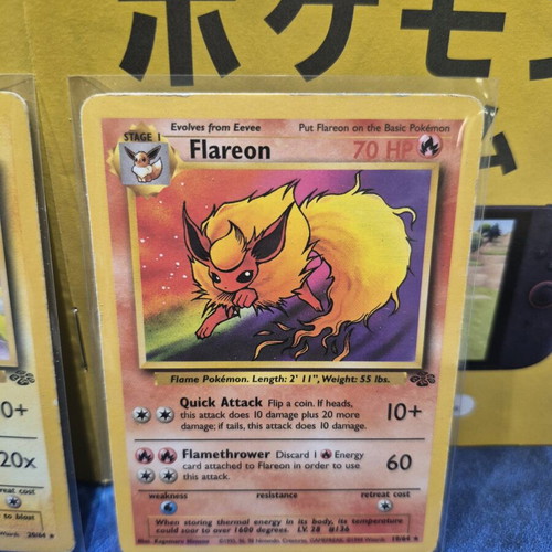 Pokemon Cards Jolteon & Flareon Jungle Set 1999 used, pack