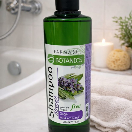 Farmasi Botanics Strength Shampoo with Sage Extract 500 ml new
