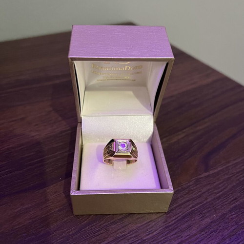 Gold men's ring 18k like new, 18 carats, 8 grams