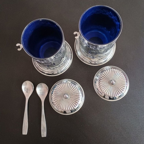 Vintage coffee and tea jars used with lids and spoons MTP
