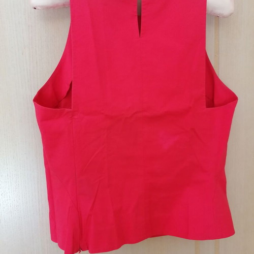 French Connection sleeveless top poplin new, size M/L, pink and red