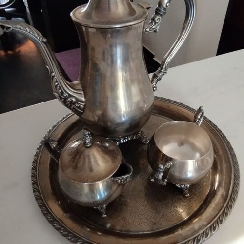 Vintage silver-plated tea set like new