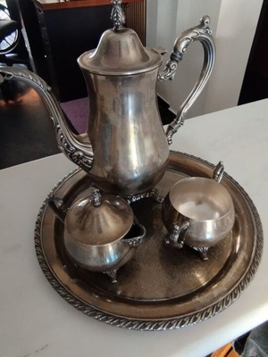 Vintage silver-plated tea set like new