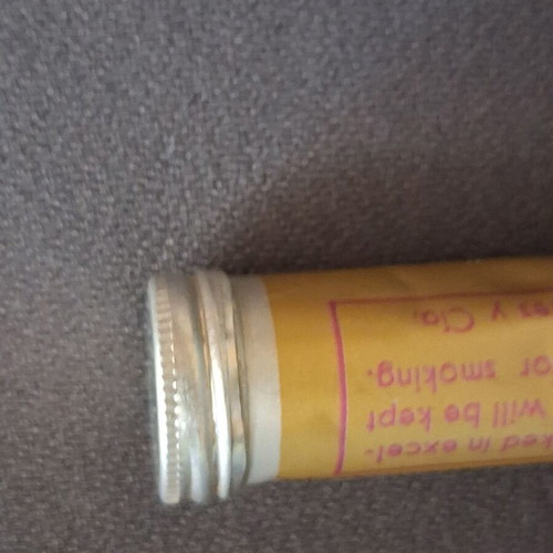 Vintage aluminum Tubo Partagas Coronas Junior collectible