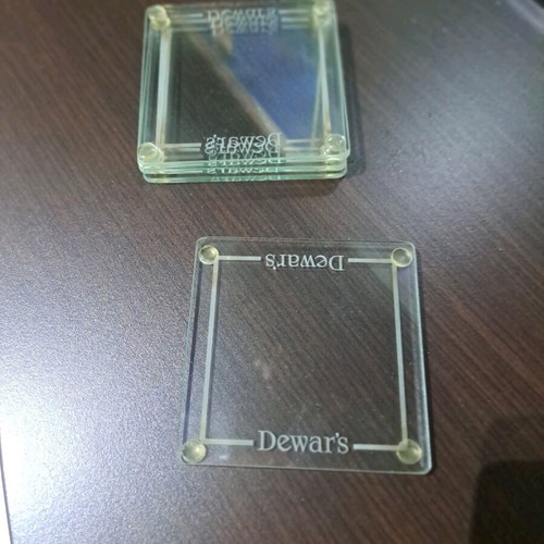 Dewars glass coasters pack of 8 new