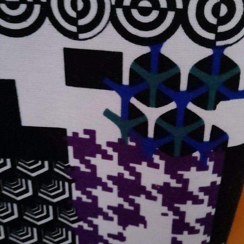 Seraphan dress black and white with purple and cypress accents like new