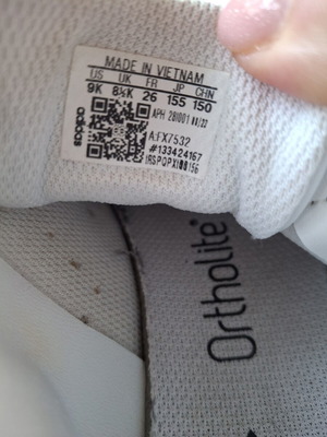 Adidas Stan Smith sneakers size 26 used, white and green