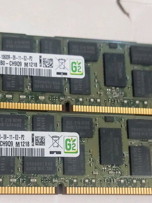 Samsung 2x4GB PC3 10600R RAM used